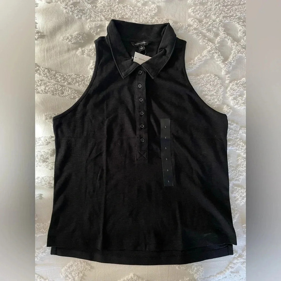 Banana Republic Slub Ribbed Polo Tank - Picture 2 of 11